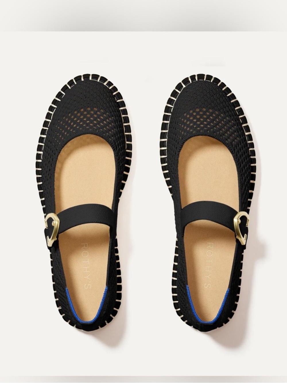 Rothy’s The Espadrille Mary Jane - Black, Women’s Size 7 - Picture 1 of 9